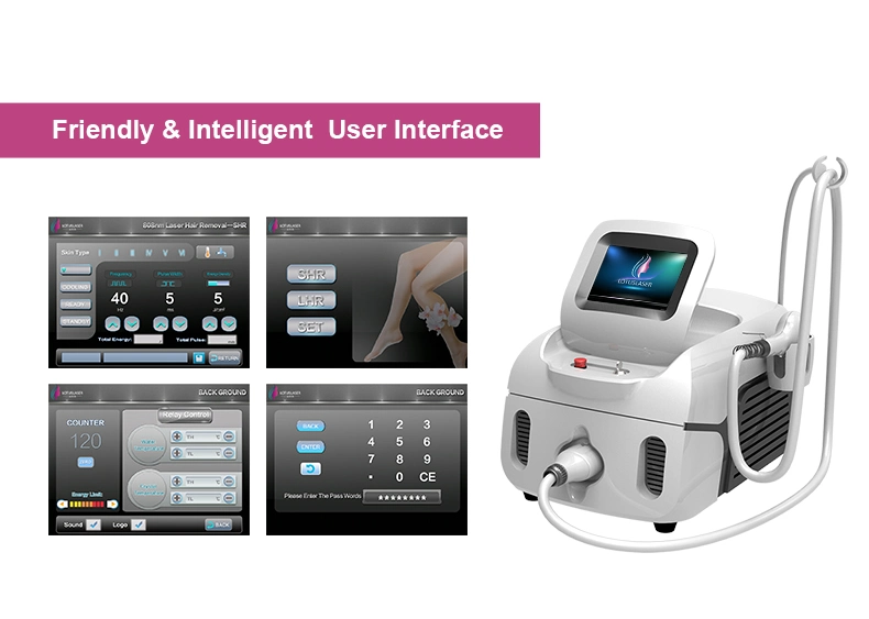 TUV Medical CE Approved Germany Bars 808 Diode Laser Machine with New Designed Handpiece