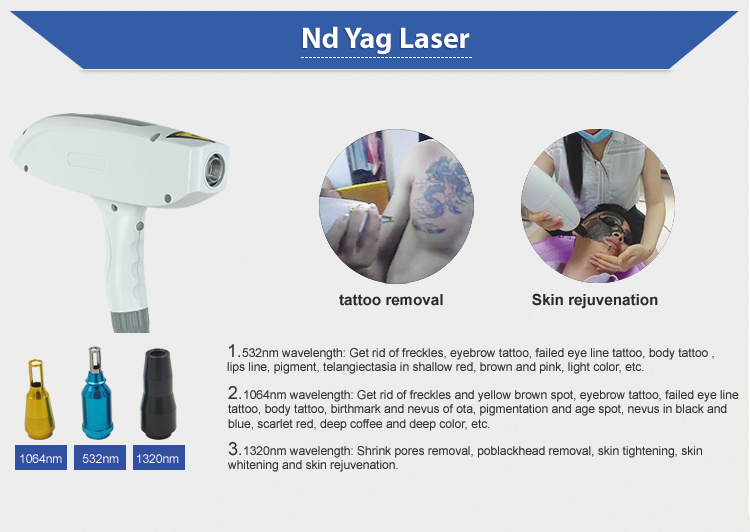 4 In1 Magneto-Optic IPL RF YAG Laser Tattoo Removal Multi Function Beauty Machine