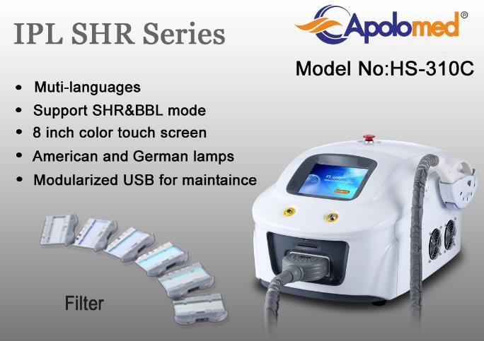 2019 Hot Portable IPL Shr Portable Machine HS-310c IPL From Apolomed