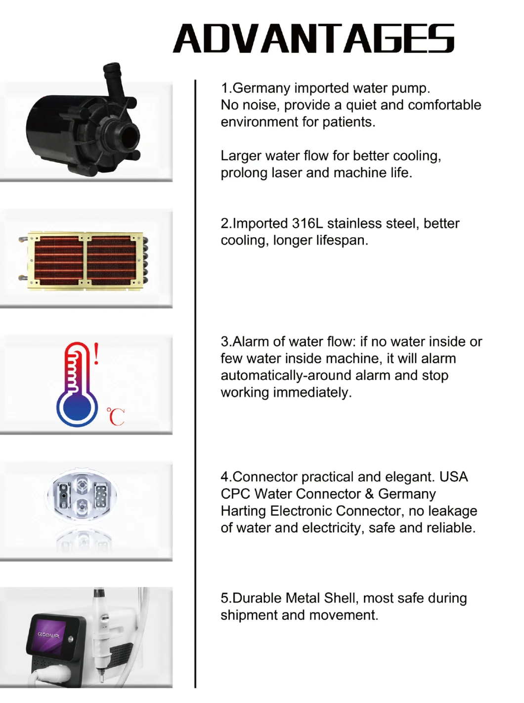 Portable ND YAG Remove Tattoo Laser/Skin Whitening Laser Machine/Laser Skin Spot Removal Machine