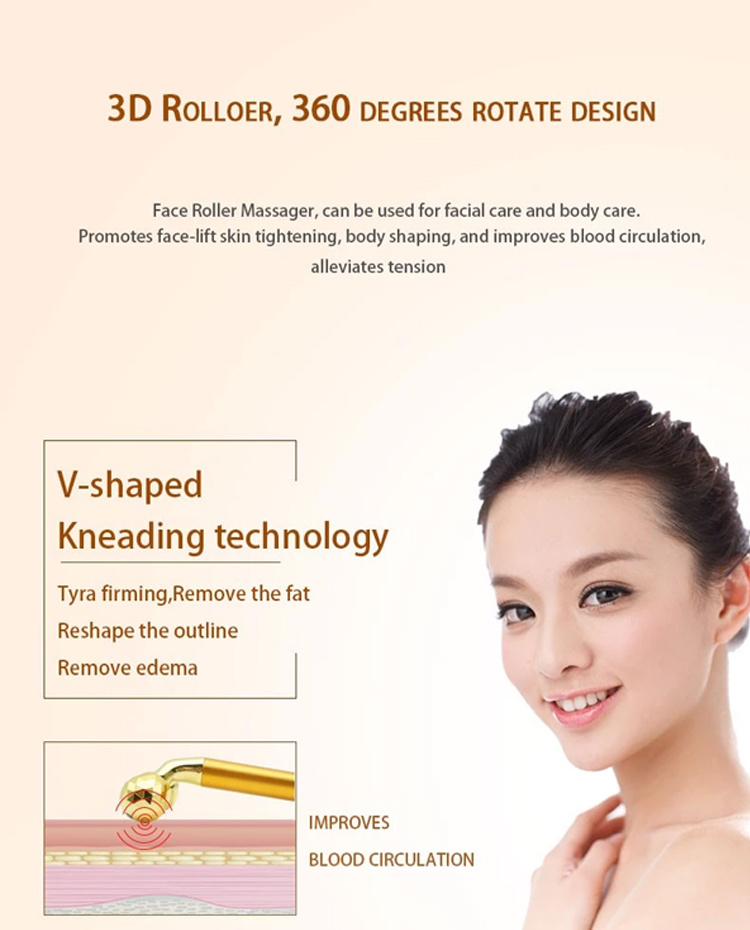 T Shape Electriac Beauty 3D Facial Massager for Face Beauty