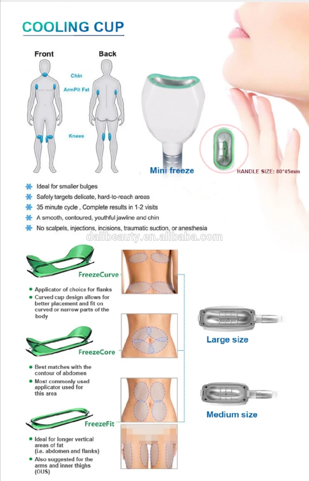 Medical CE Portable Cryolipolysis Machine Cool Tech Fat Freezing Machine