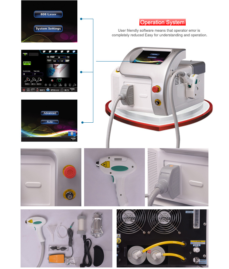 Popular Powerful Germany Bars 808nm Diode Laser for Hair Removal