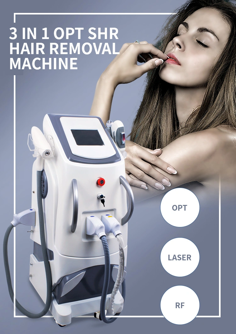 Multifunctional Beauty Device 3 in 1 Opt IPL Laser Tattoo Hair Removal Machine