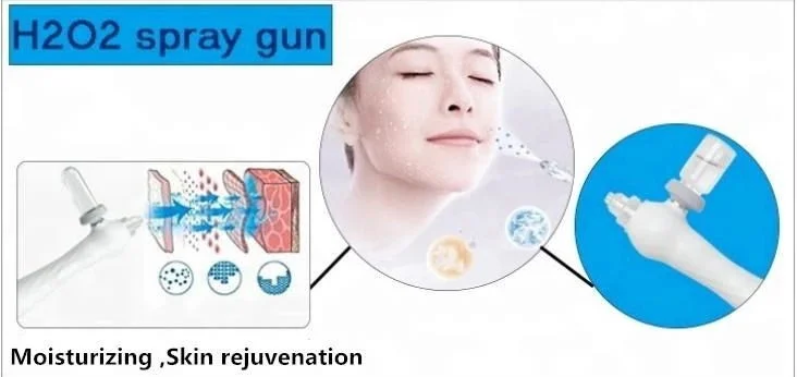 Ultrasonic Peeling LED PDT Hydra Oxygen Facial Aesthetic Appliance Equipment H202 Beauty Cleaning Device