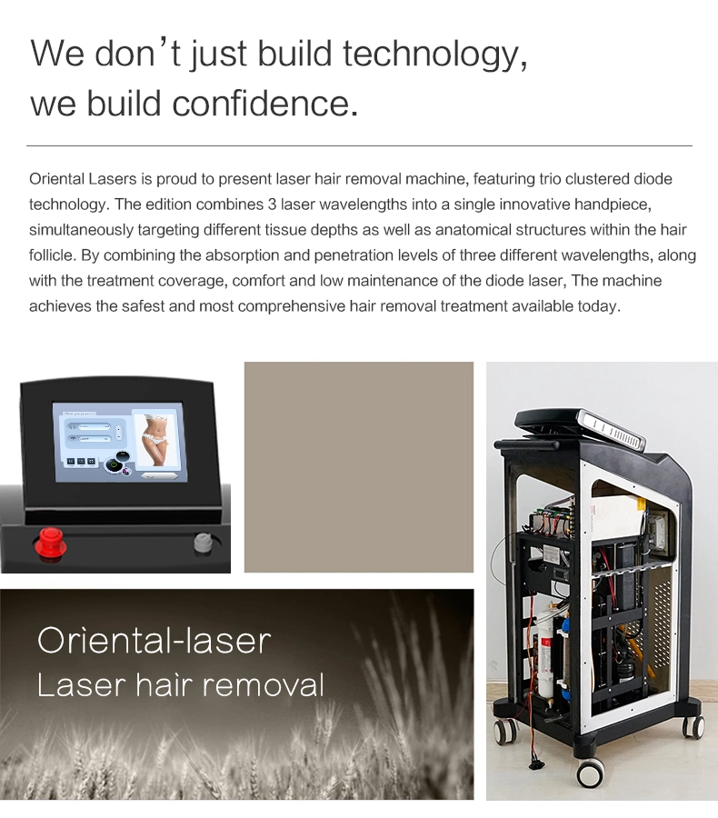 Oriental Laser 808nm Diode Laser Ice Platinum Permanent Hair Removal Salon Equipment