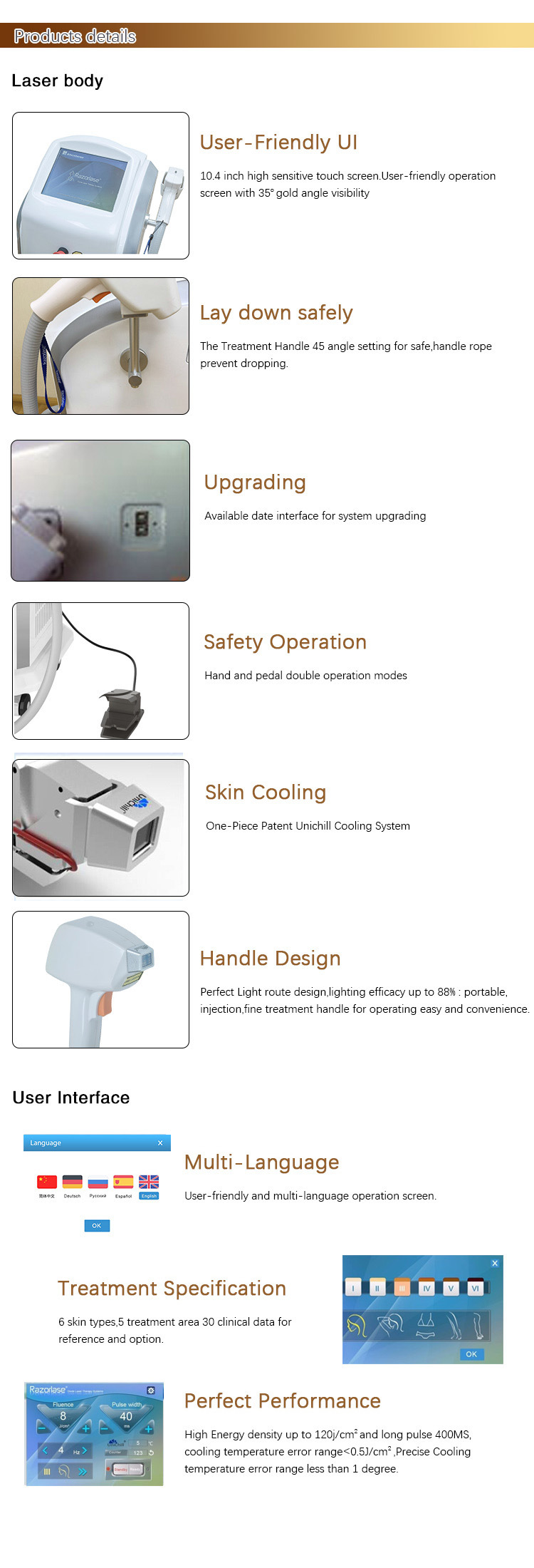 2019 New Products Sincoheren Small MOQ Fiber Laser Hair Removal Diode Laser 808 Beauty Machine