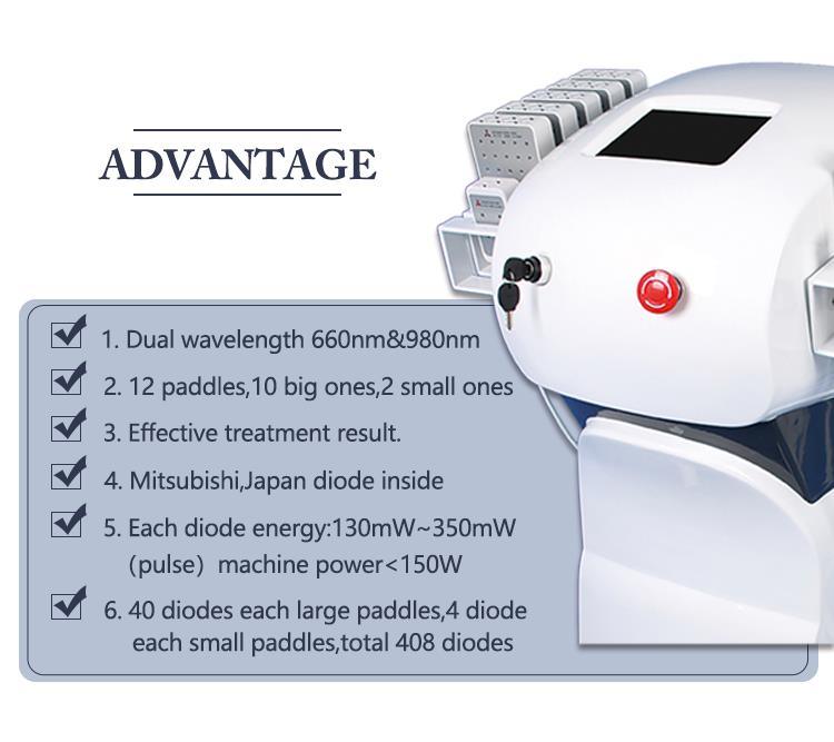 Dual Wave Length Laser Lipo Body Slimming Machine