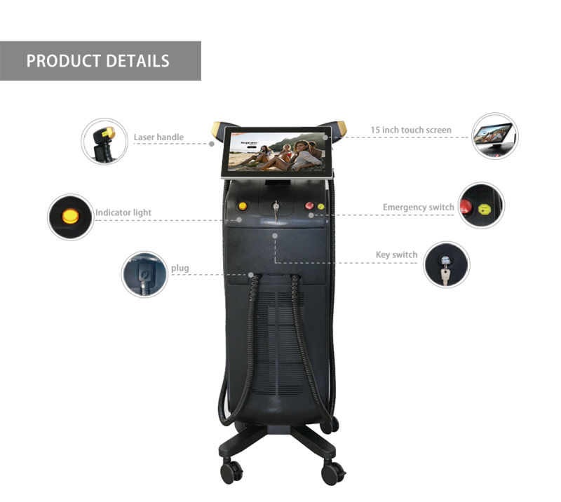 Professional Alma Soprano Ice Platinum 1200W 1600W 755 1064 808nm Soprano Titanium Hair Removal Machine