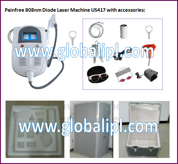 Portable Diode Laser Hair Removal Machine Ce Approved