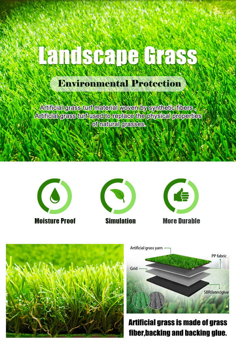 Fire Resistant Durable Material Playground Synthetic Artificial Grass Importer