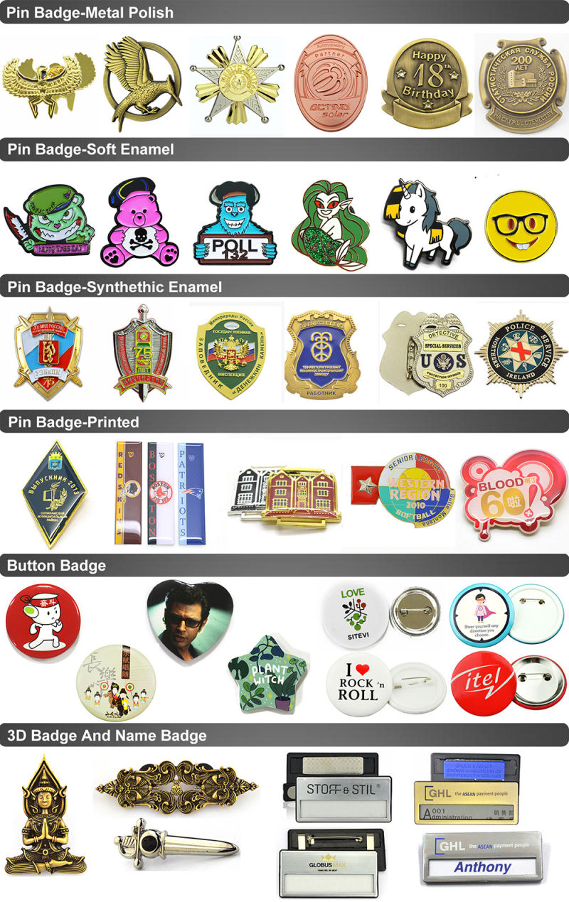 Wholesale Promotional Gift Multifunction Colorful Custom Design Enamel Metal Badge