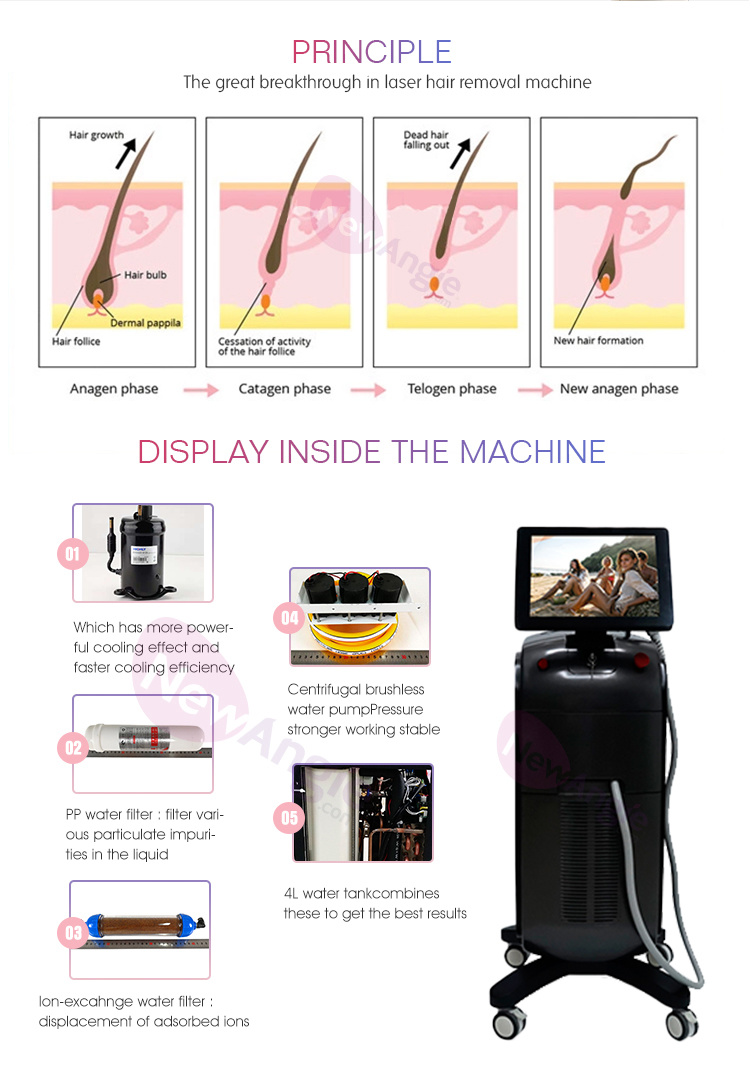 Best Selling 808nm Diode Laser Hair Removal Supplier Body Hair Remove Machine for Skin