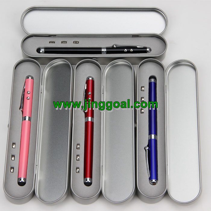 Multi-Functional with Laser Pointer Flashlight Ballpoint Pen