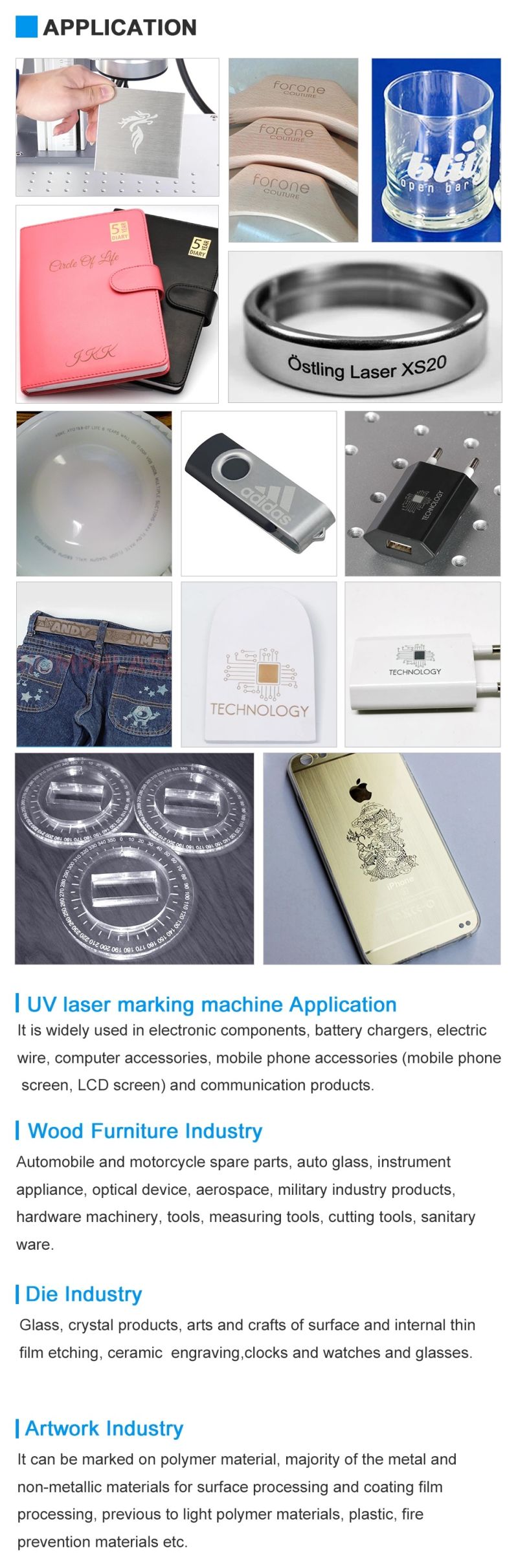 Laser Engraver Metal Laser Engraving Machine UV Laser Marking Machine