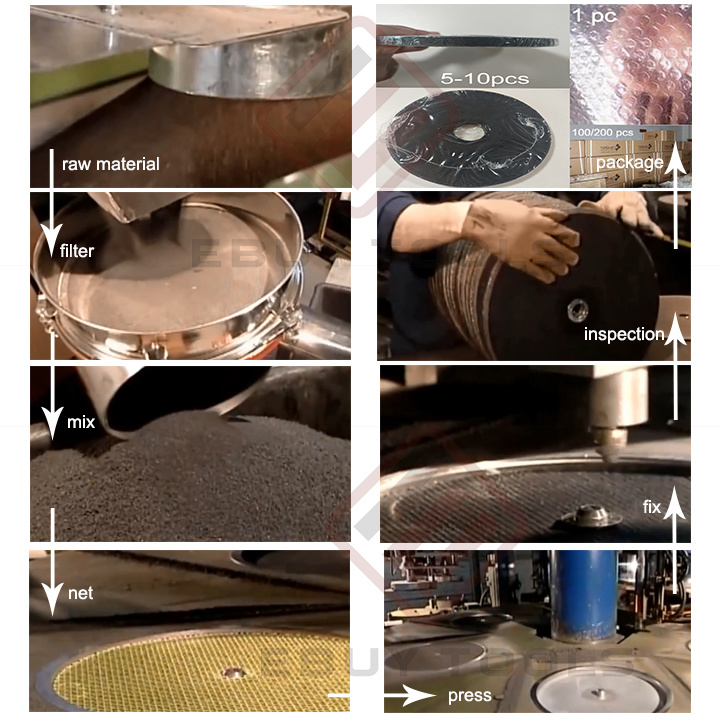 4.5" 5" 7inch Depressed Center Cutting Disc for Metal Use