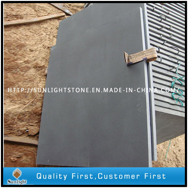 Sawn Cut/Honed Surface Black Basalt for Paving Stone, Cubestone