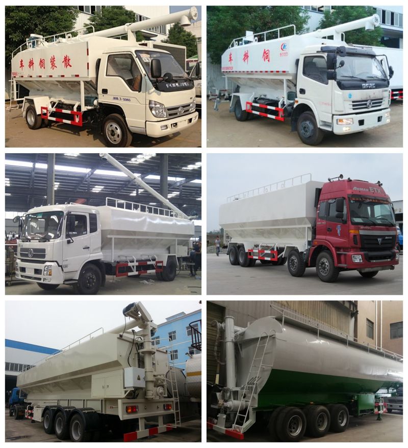 China New 40cbm 20tones Bulk Feed Tanker Bulk Feed Truck Bulk Feed Tank