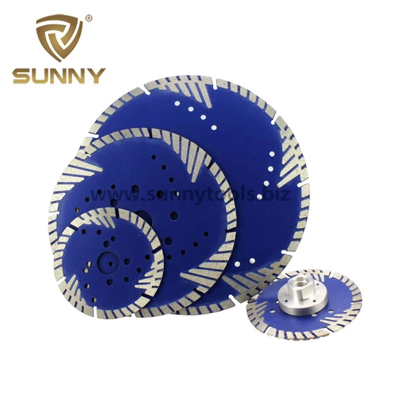 Sintered Turbo Granite Diamond Cutting Disc with Protective Teeth