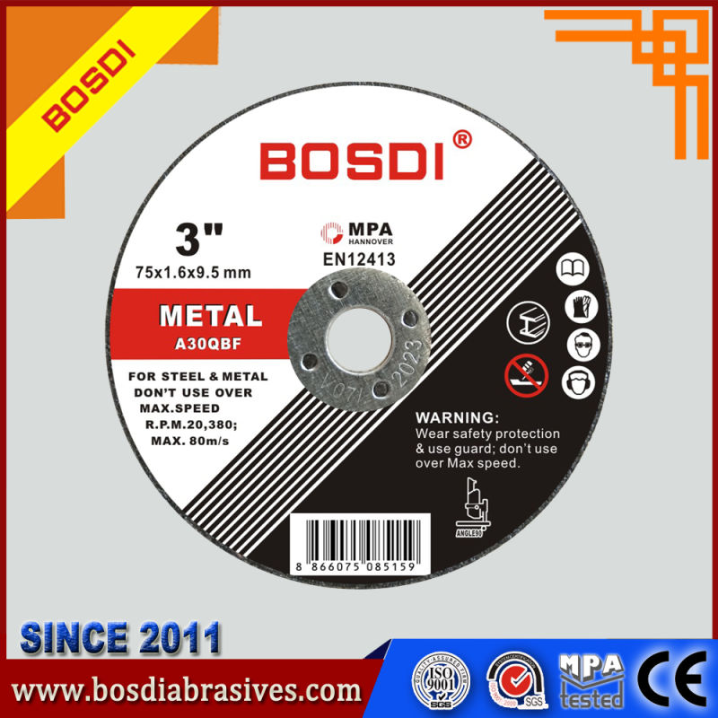 4" Cutting Disc/Disk, Abrasive Cutting Disc for Metal and Inox