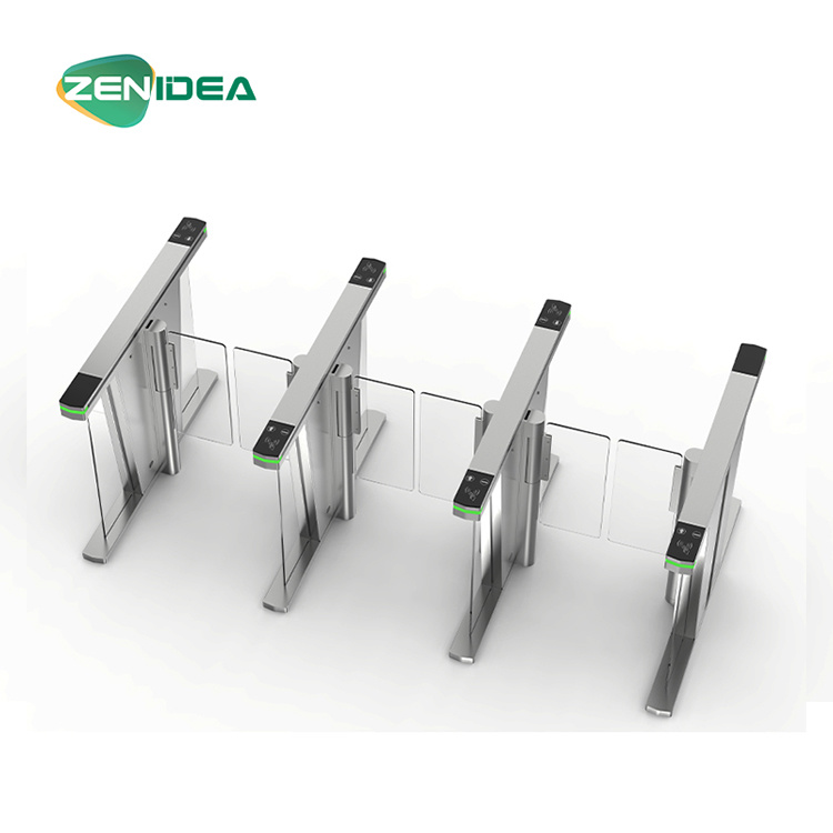 304 Stainless Steel Automatic RFID Security Flap Barrier Gate / Flap Turnstile / Speed Gate