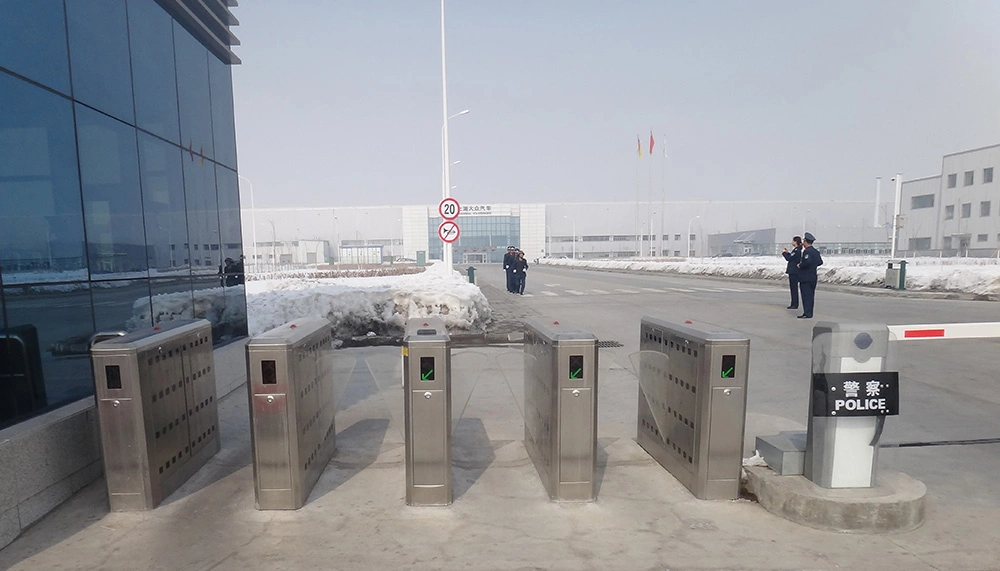 RFID Card Reader Automatic Flap Barrier Gate Flap Turnstile Gate