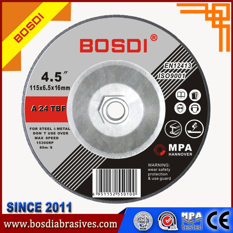 Abrasive Grinding Wheel/Disc with Arbor for Metal, Stainless 125*6*22mm