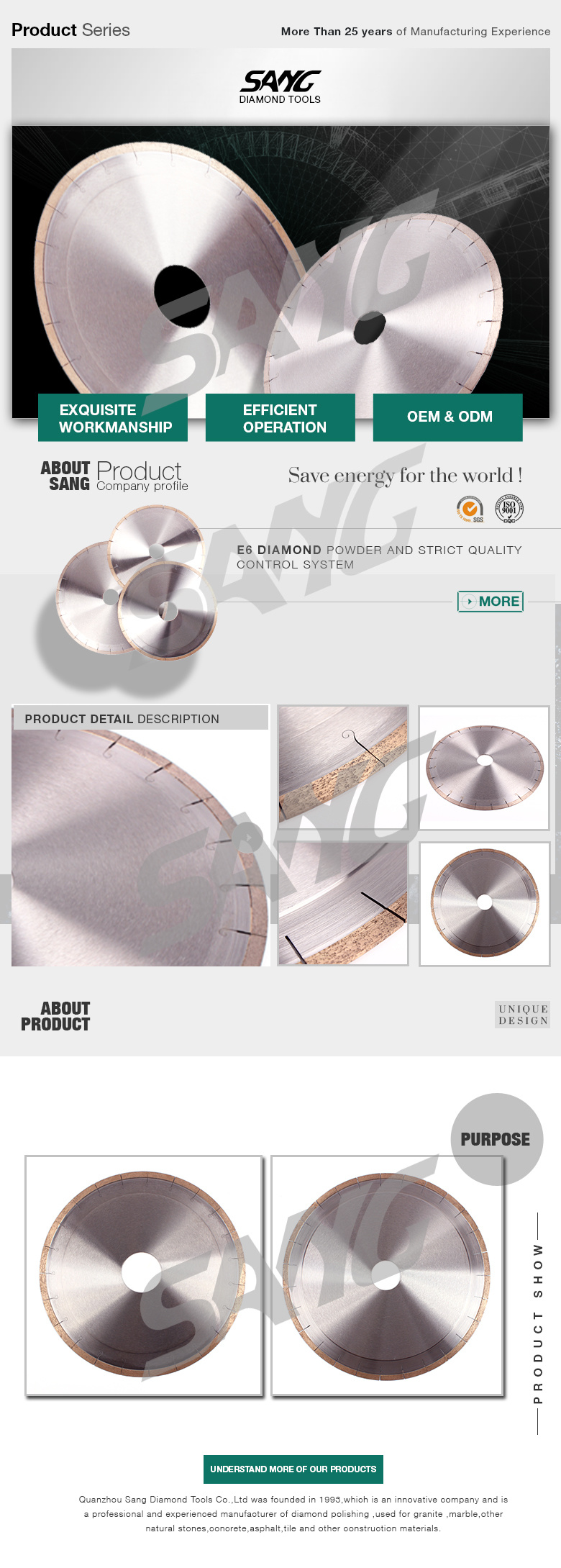 Sharp Diamond Cutting Disc for Ceramic