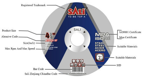 4.5 Inch 115 X 1.2 Abrasive Cutting Disc for Metal