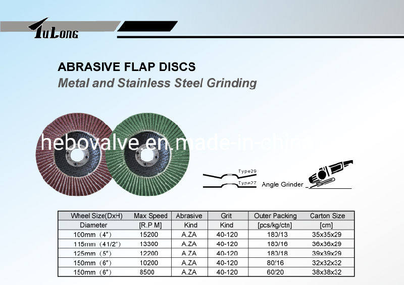 Abrasive Flap Discs for Metal and Stainless Steel Grinding 115mm