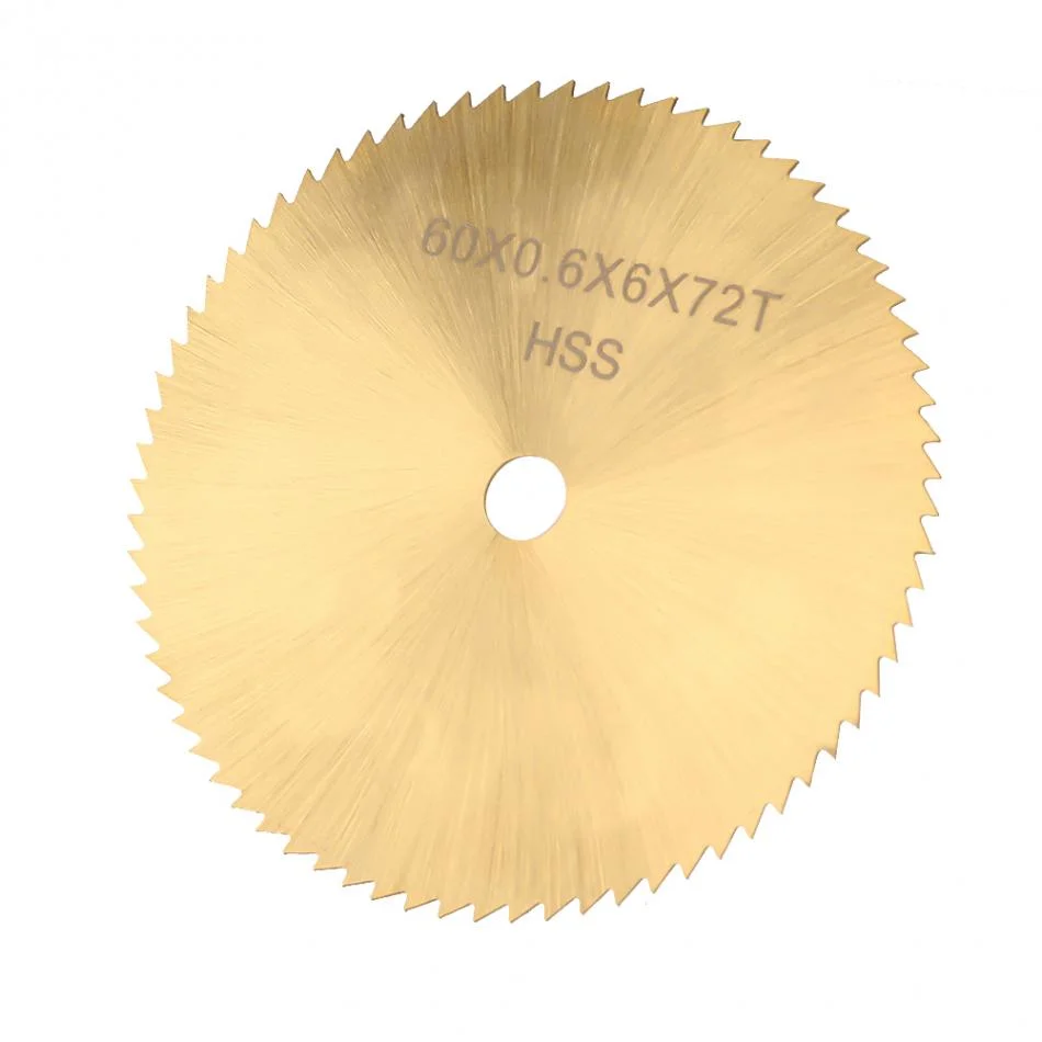 60mm 72 Teeth High Speed Steel Circular Saw Blade Cutting Disc for Metal