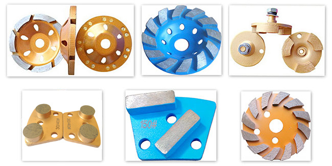 Concrete Floor Diamond Grinding Discs 4 Inch Metal Grinding Disk