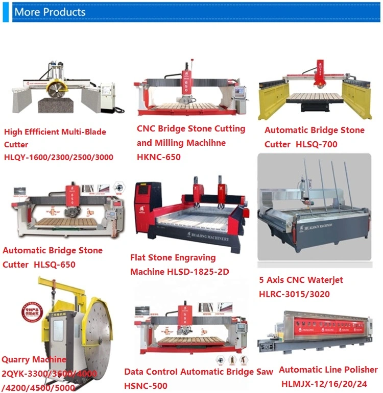 Hualong Hlqy-2500 Four Pillar System Multi-Disc Bridge Block Cutting Machine for Granite for Algeria