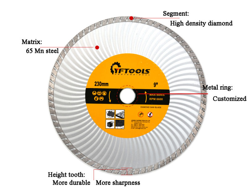 230 mm Diamond Cutting Blade for Cutting Granite