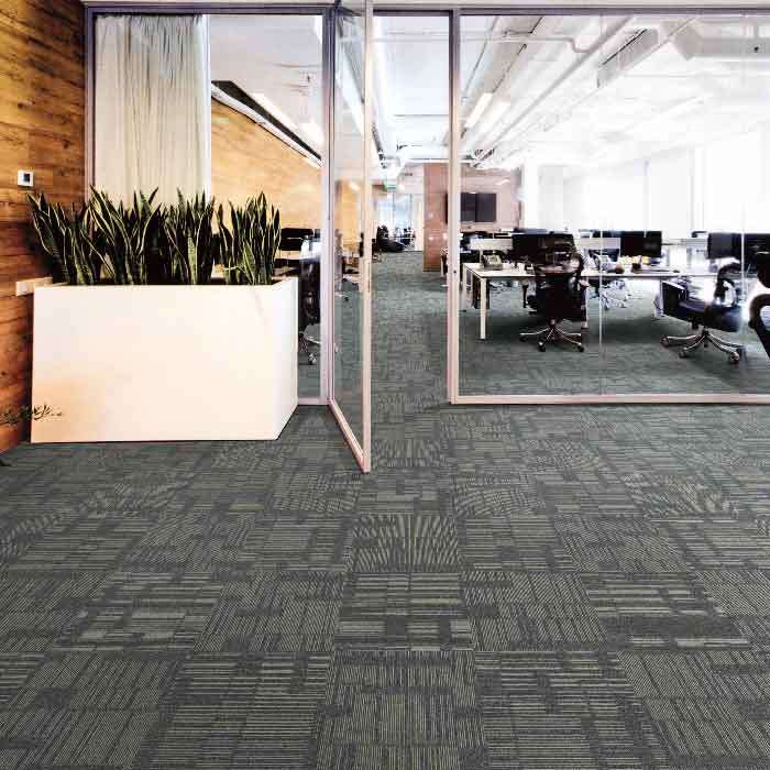 Anti-Slip Flooring Carpet Tiles in PVC Carpet Tiles for Indoor Application