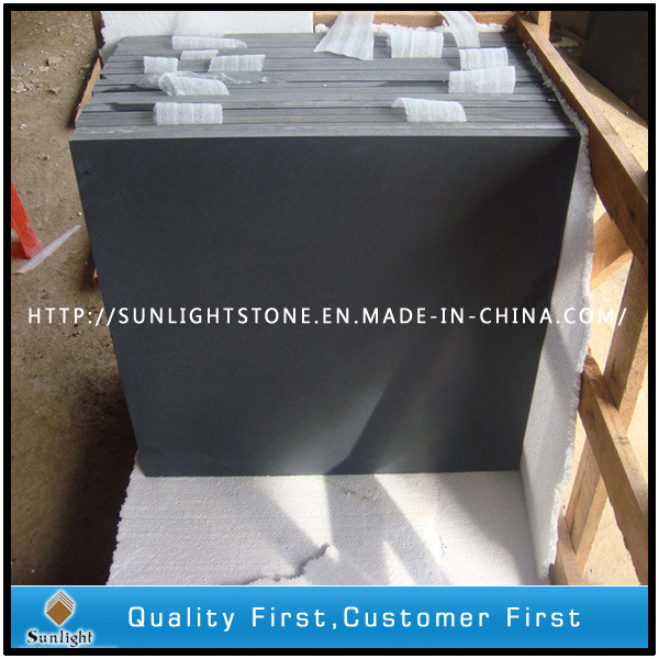 Sawn Cut/Honed Surface Black Basalt for Paving Stone, Cubestone