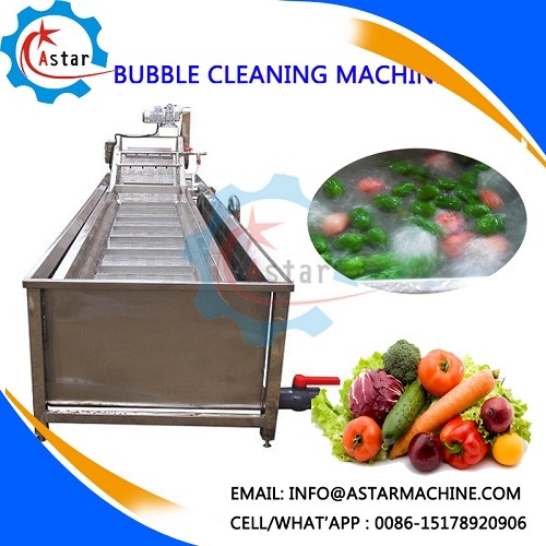 Large Capacity All Kind of Vegetable Fruit Bubble Cleaning Machine (Washing Machine)