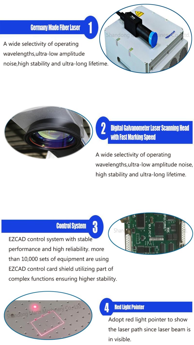 20W Portable Fiber Laser Marker Machine for All Kinds of Precision Instruments