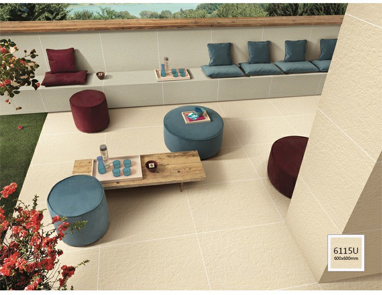 Interior Tiles Usage and Floor Tiles Type Double Loading Porcelain Rustic Tiles 600X600mm