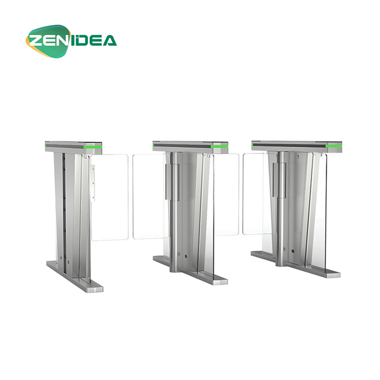 304 Stainless Steel Automatic RFID Security Flap Barrier Gate / Flap Turnstile / Speed Gate
