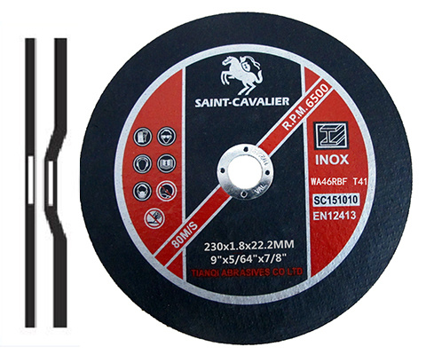 En12413 Standard Super Thin Inox Stainless Steel Cutting Disc