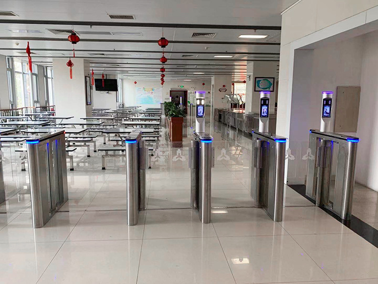 304 Stainless Steel Automatic RFID Security Flap Barrier Gate / Flap Turnstile / Speed Gate