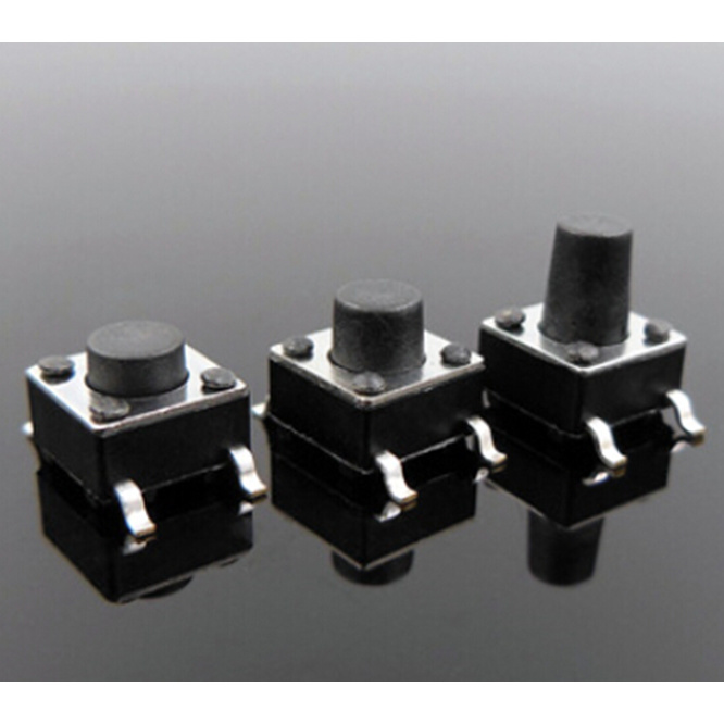 SMD Tact Switch with 4.5*4.5mm Round Handle 4 Pin