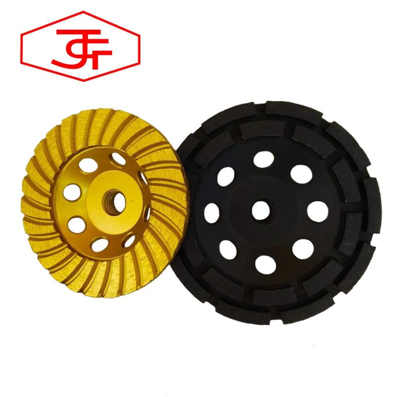 230 mm Turbo Diamond Grinding Cup Wheel for Polishing Concrete