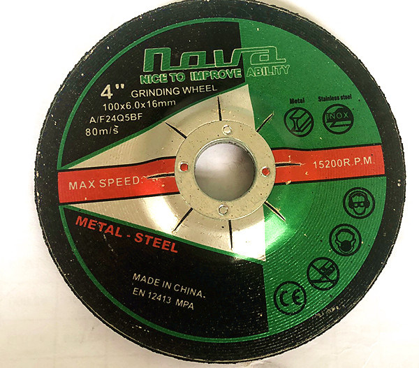 100mm, 115mm, 125mm Abrasive Grinding Discs for Metal Inox Steel