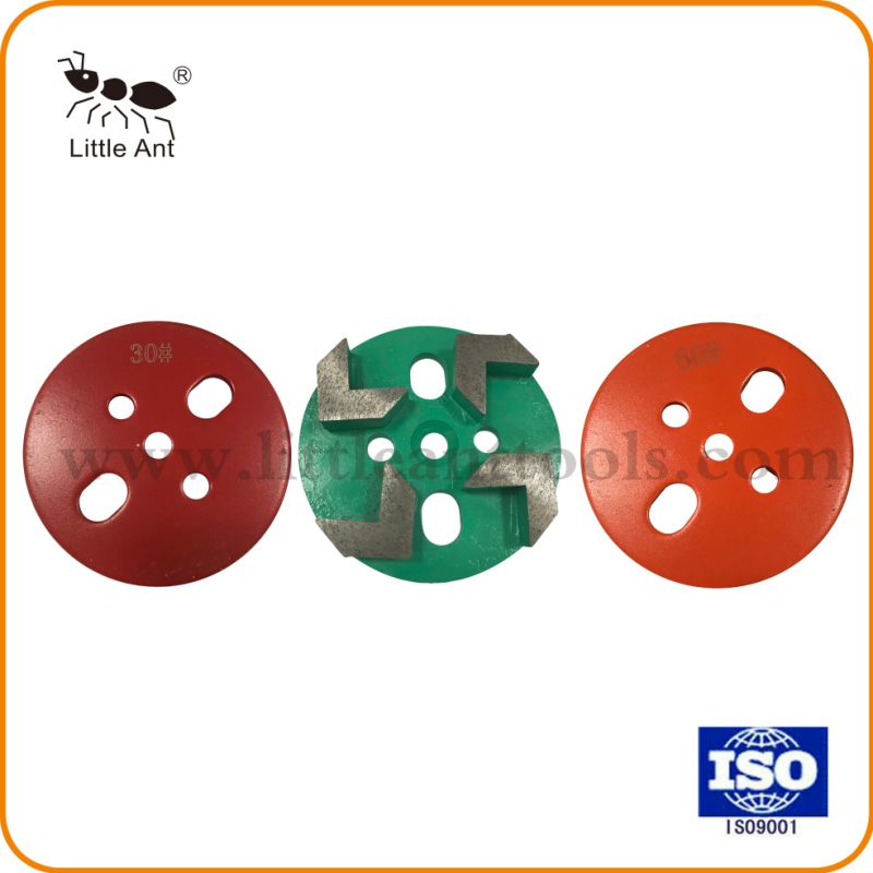 4'' Metal Diamond Grinding Disc with Arrow Segments for Concrete