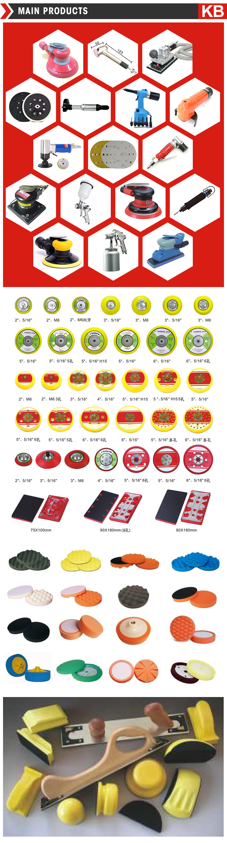 125mm Abrasive Sanding Backing Disc Pad