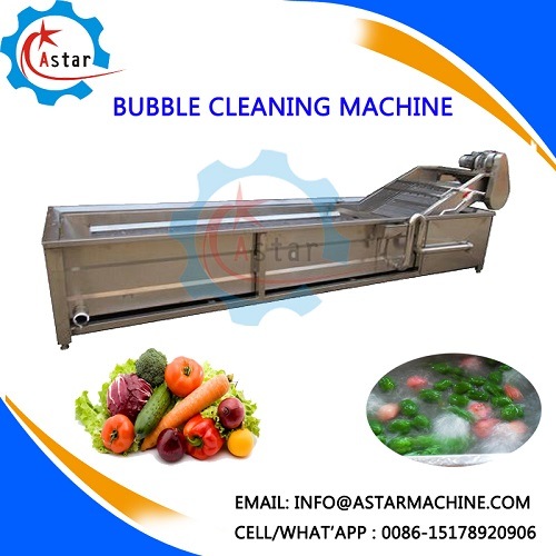 Large Capacity All Kind of Vegetable Fruit Bubble Cleaning Machine (Washing Machine)