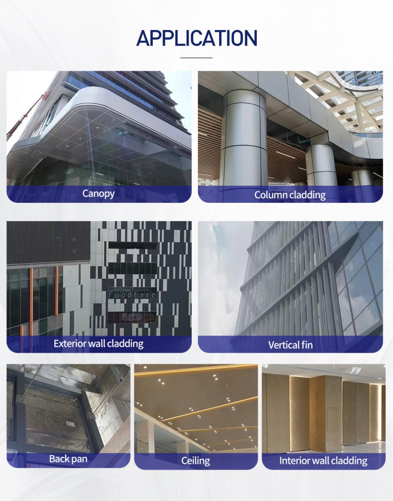 Decorative Laminate Cladding Metal Sheet Aluminum Panels for Curtain Wall