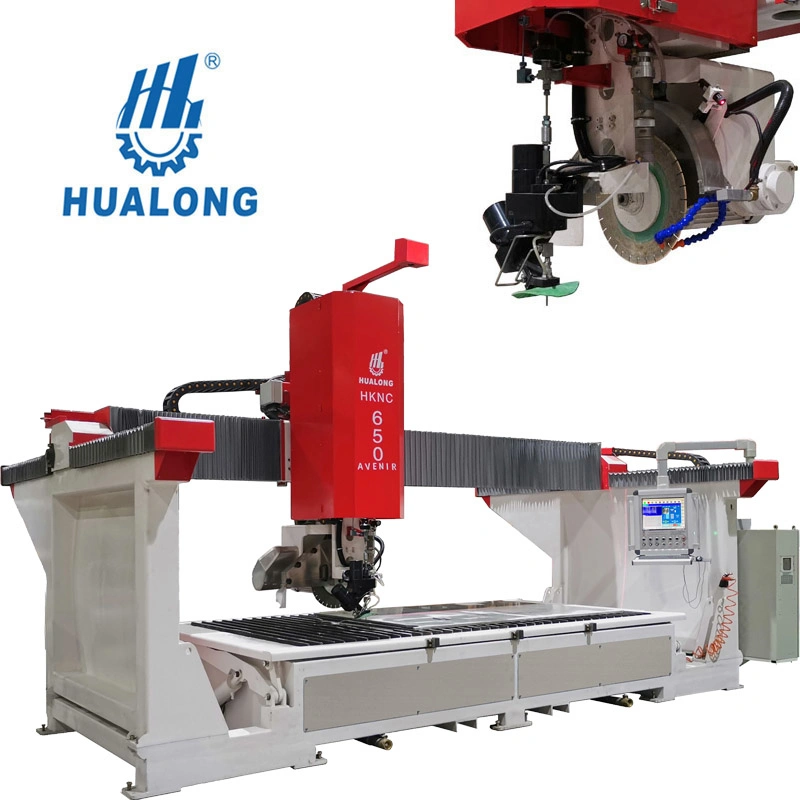 Hknc-650j Hualong Machinery Marble Porcelain Tile Cutting Carving Stone Machine